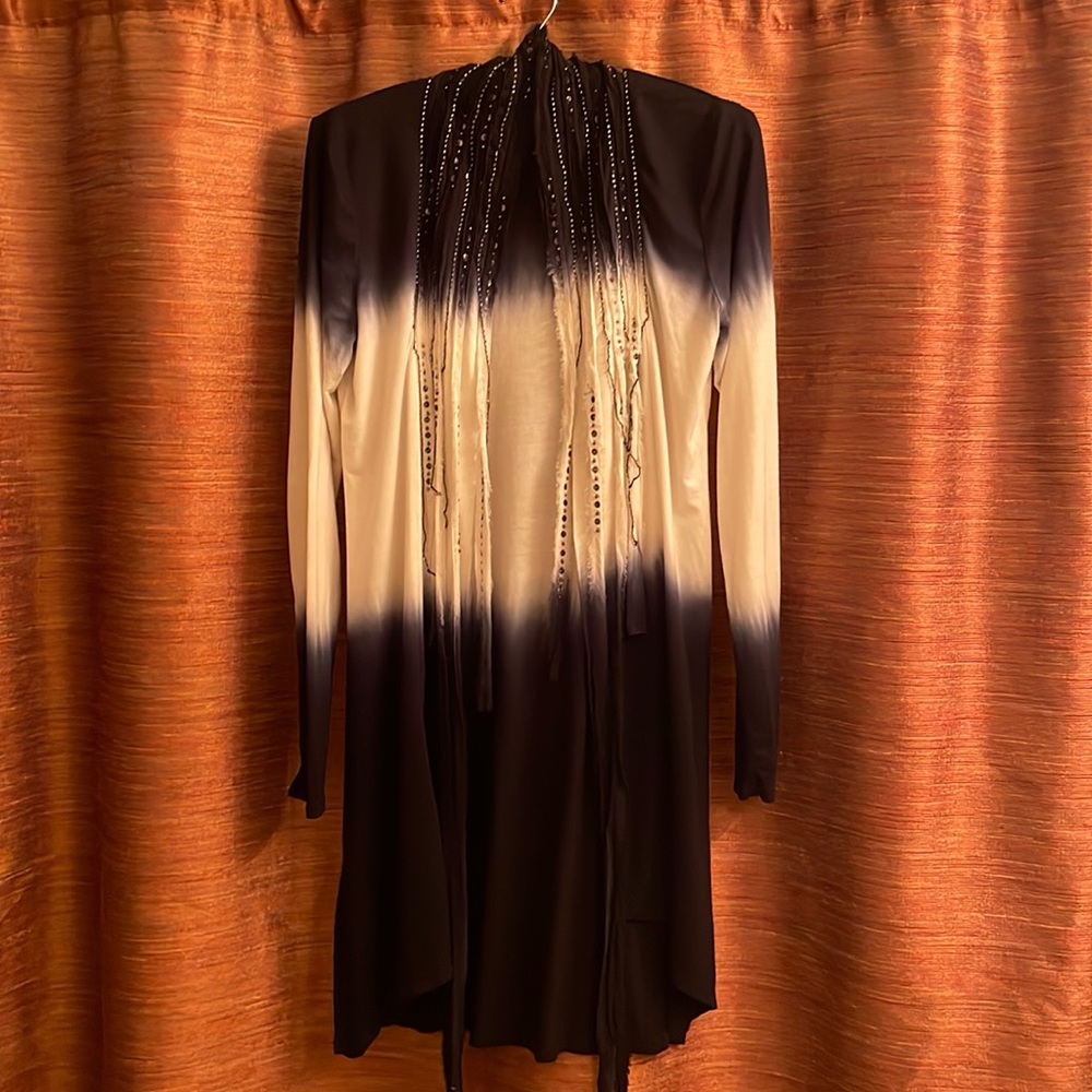 Buckle/BKE bohemian tunic/duster with metal beading